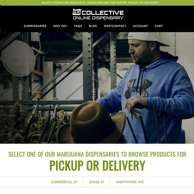 E-commerce Shopify website design for OG Collective. Cuffe Sohn Design Salem, Oregon